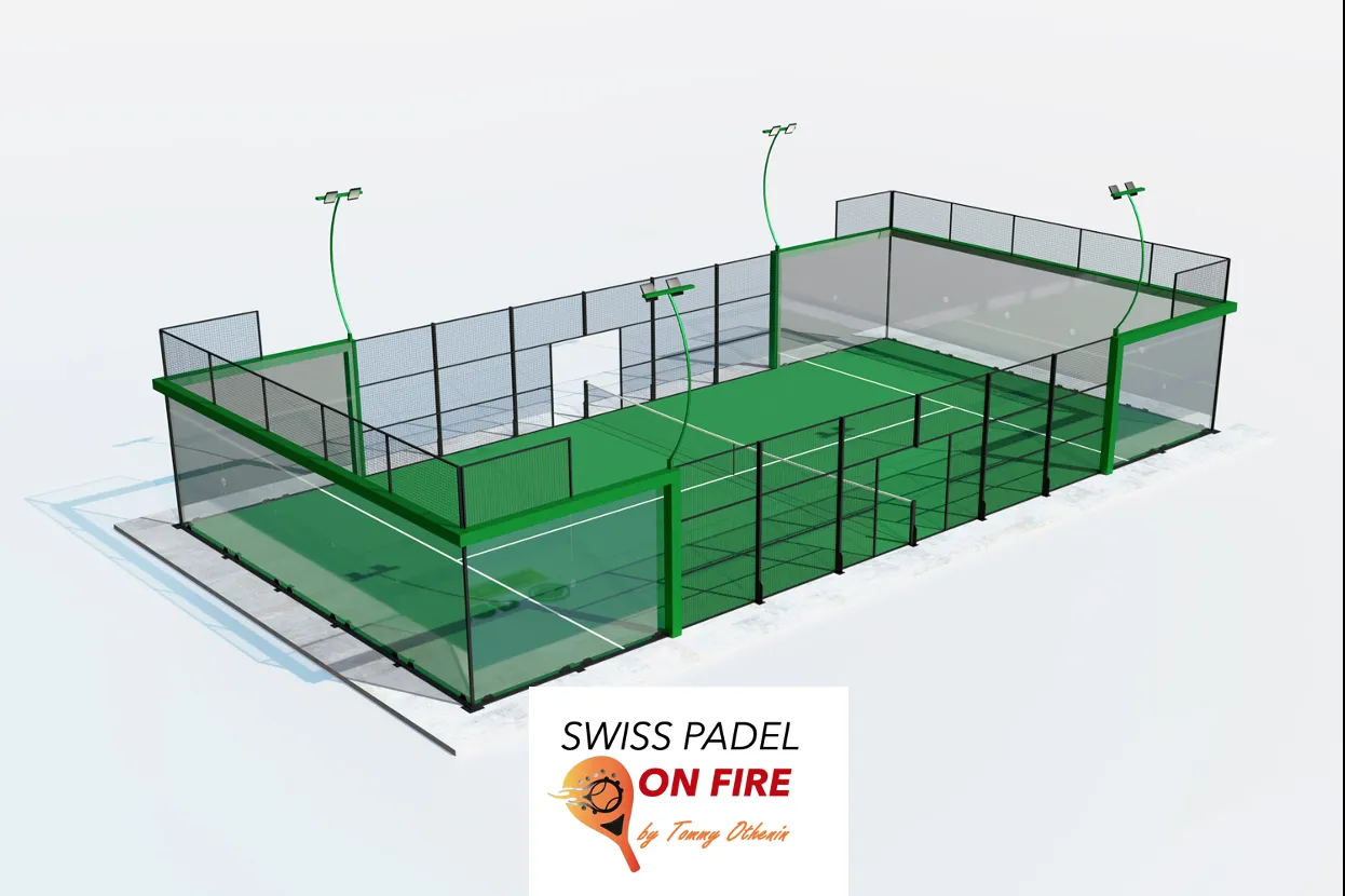 Padel Court Super Panoramica by Swiss Padel On Fire